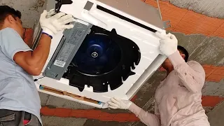 How to install a cassette air conditioner