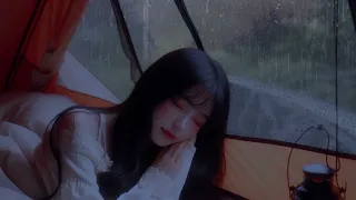 Cozy Rainy Tent Vibes: Relaxing ASMR Rain Sounds and Serene Ambience, nature, Rain Sound