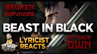 Lyricist Reacts to Beast In Black  - Broken Survivors - JTMM Reacts
