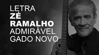 Zé Ramalho   Admirável Gado Novo   LETRA I LYRIC D