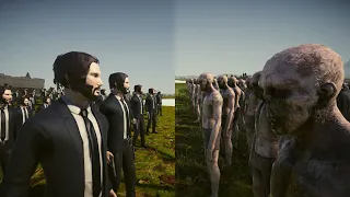 100 JOHN WICK vs 1 MILLION ZOMBIES UEBS 2 Ultimate Epic Battle Simulator 2