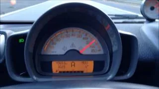 SMART ForTwo Coupé (84HP) 0-150km/h Acceleration Test & Topspeed