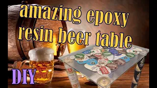 OMG amazing beer table made of epoxy resin and DIY beer cans / RESIN ART