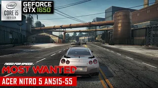 Need For Speed: Most Wanted (2012) | GTX 1650 | I5-10300H | Acer Nitro 5 AN515-55 | Benchmark Games