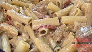 Creamy Cajun Shrimp Chicken And Sausage Pasta Recipe