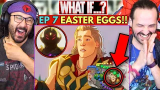 WHAT IF EPISODE 7 EASTER EGGS & BREAKDOWN REACTION!! (Ending Explained | Details You Missed | Thor)