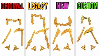 Ninjago Golden Weapons Over Time - Which are best? (2011-2022)