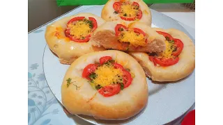 Мини пицца в духовке. Домашняя  выпечка.  Mini pizza in the oven. Homemade baking