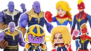 Avengers Mega Mighties Captain Marvel VS Thanos army! | DuDuPopTOY