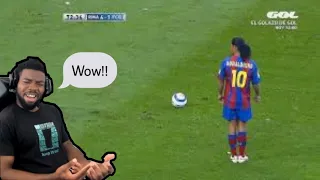 RONALDO FANBOY REACTS TO Ronaldinho: 14 Ridiculous Tricks That No One Expected