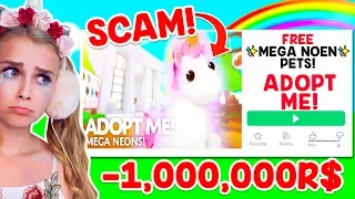 This FAKE Adopt Me Game SCAMMED Me And STOLE ALL My Robux! (Roblox)