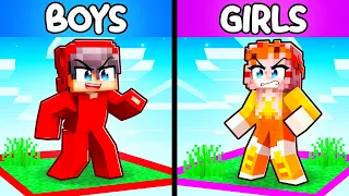 One BOYS Chunk vs One GIRLS Chunk in Minecraft!