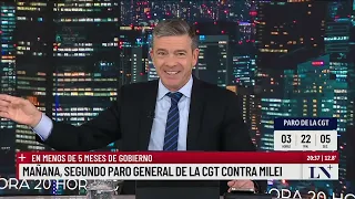 A horas del paro general el gobierno acusó a la CGT de "fundamentalistas del atraso"