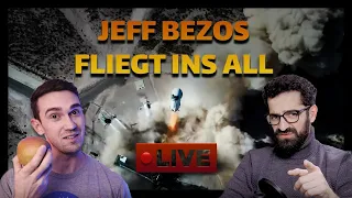 Jeff Bezos fliegt mit seiner New Shepard Rakete von Blue Origin ins All - Live mit Moritz und Sirwan