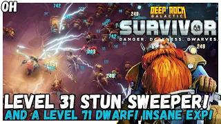 Level 31 Stun Sweeper With INSANE Exp Gains! Deep Rock Galactic: Survivor!