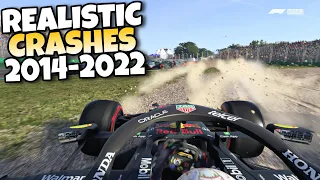 F1 REALISTIC CRASHES 2014 - 2022 #25