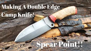 How To Make A Spear Point Knife | Knife Makers Vlog