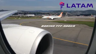 LATAM Airlines Boeing 777-300ER Take Off at São Paulo GRU/SBGR