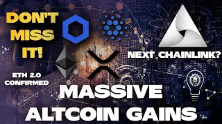 Massive Altcoin Gains!!!, API3 - Next Chainlink? ETH 2.0 is Confirmed!! | Crypto Mac