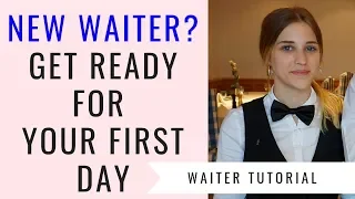 New waitress/waiter training! F&B Service for beginners! First day as a waitress. Food and Beverage!