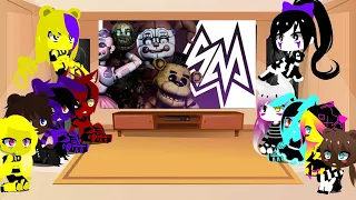 fnaf 1 and 2 react to afton family remix /reacciona a afton family remix