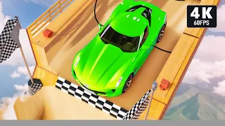 GT Impossible SuperHero Mega Ramp Muscle Car Stunt Game Racing Car 3D