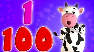 número de la canción | aprender número | rima niños | Number Song 1-100 | Kids Rhyme And Songs