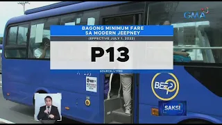 P11 minimum fare sa traditional jeepney at P13 minimum fare sa modern jeepney, ipatutupad... | Saksi