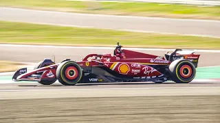 New Ferrari SF-24 F1 2024 Car First Laps at Fiorano Circuit [VBB]
