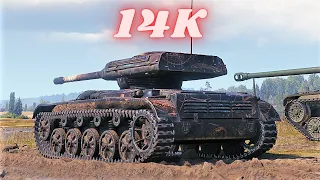 ELC EVEN 90 14K Spot + Damage   World of Tanks Replays 4K