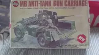 REVIEW,VINTAGE 1975 AIRFIX M6 ANTI TANK GUN CARRIAGE 1/35 PLASTIC MODEL KIT