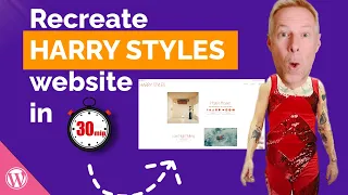 How to Recreate the Harry Styles Website with WordPress (in 30 minutes)