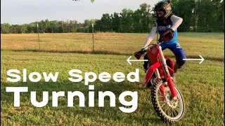 Slow Speed Turning Technique on a Dirt Bike