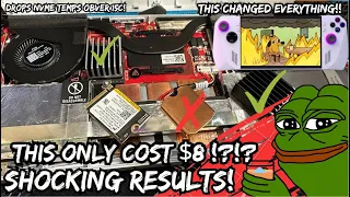 The Ultimate $8 Rog Ally NVME Cooler! + My one month Ally thoughts! WATCH BEFORE YOU BUY!