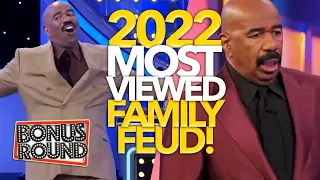 10 MOST VIEWED Family Feud Steve Harvey Moments, Questions & Answers Of 2022!