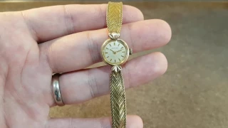 1961 Ladies Certina vintage watch with ribbon style bracelet