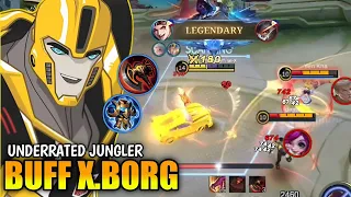 THIS UNDERRATED JUNGLER X.BORG BUILD ALL ENEMY DELETE EASILY!!🔥| X.BORG BEST BUILD 2023 | MLBB