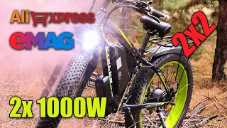 2000W Фетбайк/Fatbike с двойно задвижване/два хъб мотора от Китай: ревю от експерт OFER