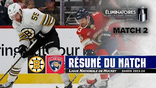 Bruins vs Panthers, R2, Match no 2 | Faits saillants