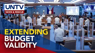 Senate passes on 2nd reading bill extending 2021 nat'l budget validity