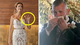 Во время свадьбы невеста сделала своему глухому парню сюрприз от которого он не смог сдержать слёз!