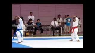 2013全少予選一年女子形決勝　まひろ vs みゆう　平安二段　Heian-nidan by 6-year-old-girl JKA