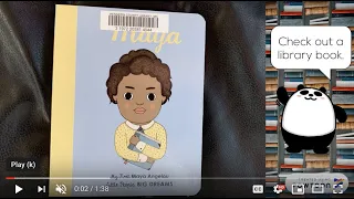 My First Maya Angelou Children's Book Read Aloud