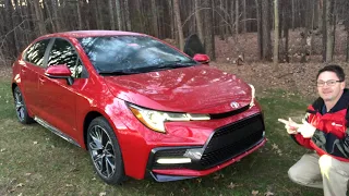 2020 Corolla SE at night - Buttons & Controls!
