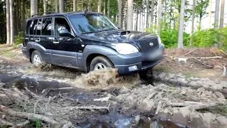 Hyundai Terracan water in forrest (part 1) | spring offroad