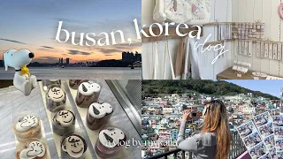 busan vlog 🌊 first trip with friends, snoopy cafe, gamcheon village, exploring [ep 5]