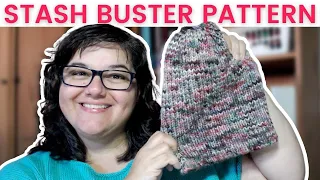 Knit a Hat with ANY YARN (free pattern) | STASH BUSTER!