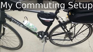 My Trek FX commuting bicycle setup