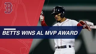 Mookie Betts is named the 2018 American League MVP