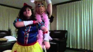 Miss Piggy and Snow White Shake it off!! Fall party at Frontline Church